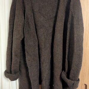 Eileen Fisher Rich Brown Knit Sweater